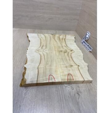 Клён Американский Каповый заготовка на топ под заливку Смешанный АА Кап АА 17х170-130х435 мм - 2шт.(книжкой) АКЦИЯ-4