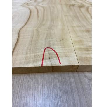 Клён Американский Каповый заготовка на топ под заливку Смешанный АА Кап АА 17х170-130х435 мм - 2шт.(книжкой) АКЦИЯ-5