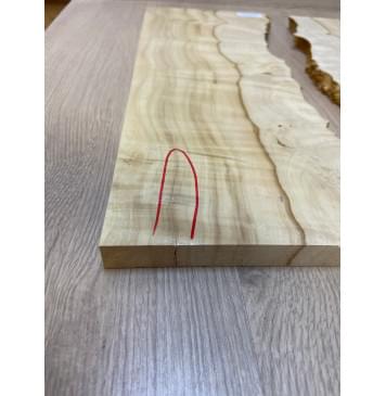 Клён Американский Каповый заготовка на топ под заливку Смешанный АА Кап АА 17х170-130х435 мм - 2шт.(книжкой) АКЦИЯ-2