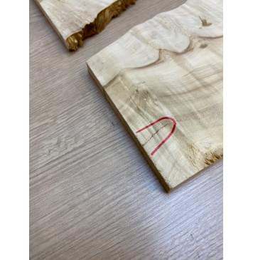 Клён Американский Каповый заготовка на топ под заливку Смешанный АА Кап АА 17х170-130х435 мм - 2шт.(книжкой) АКЦИЯ-12