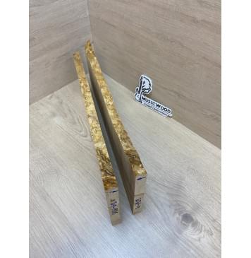 Клён Американский Каповый заготовка на топ под заливку Смешанный АА Кап АА 17х170-130х435 мм - 2шт.(книжкой) АКЦИЯ-13