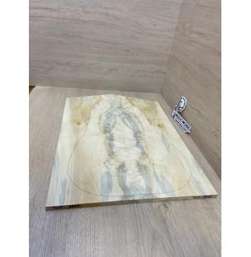 Клён Американский Каповый заготовка на топ Смешанный АА Кап АА 11.5х190х535-475 мм- 2шт.(книжкой)-2