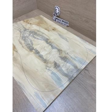 Клён Американский Каповый заготовка на топ Смешанный АА Кап АА 11.5х190х535-475 мм- 2шт.(книжкой)-3