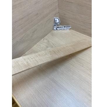 Клён Белый Явор,Волнистый заготовка для переклеенного грифа электрогитары Радиал АА Волна ААА 7х67х790 мм-10