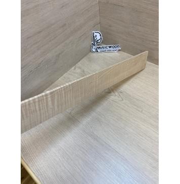 Клён Белый Явор,Волнистый заготовка для переклеенного грифа электрогитары Радиал АА Волна ААА 7х67х790 мм-11