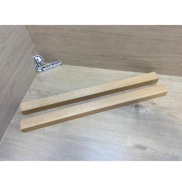 Ольха заготовка для переклеенного грифа безголовой гитары Радиал АА 37х(42-42)х640 мм - из 2х частей-0
