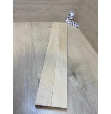 Клён Белый заготовка для переклеенного грифа безголовой гитары Радиал А 30х(57-57)х615 мм - из 2х частей-3