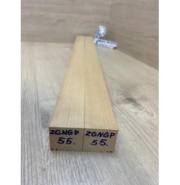 Ольха заготовка для переклеенного грифа безголовой гитары Радиал АА 38х(39-39)х640 мм - из 2х частей-1