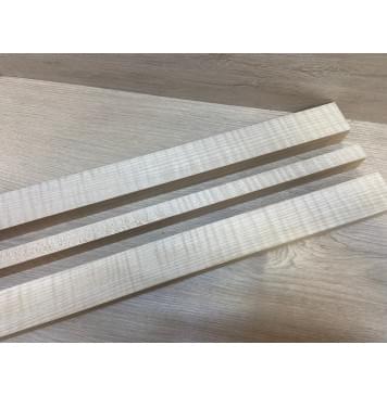 Клен Белый Явор, Волнистый заготовка грифа электрогитары Радиал АА Волна ААА 29х(45-19-45)х690 мм - из 3х частей-1