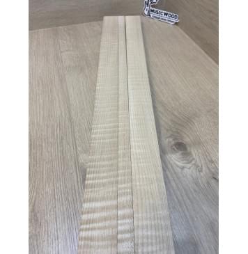 Клен Белый Явор, Волнистый заготовка грифа электрогитары Радиал АА Волна ААА 29х(45-19-45)х690 мм - из 3х частей-5