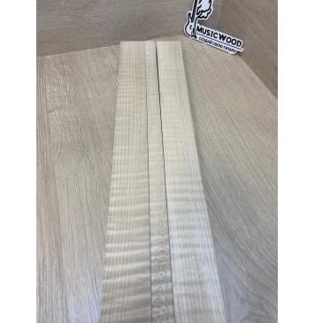 Клен Белый Явор, Волнистый заготовка грифа электрогитары Радиал АА Волна ААА 29х(45-19-45)х690 мм - из 3х частей-4