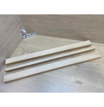 Клен Белый Явор, Волнистый заготовка грифа электрогитары Радиал АА Волна ААА 29х(45-19-45)х690 мм - из 3х частей-7