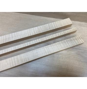 Клен Белый Явор, Волнистый заготовка грифа электрогитары Радиал АА Волна ААА 29х(45-19-45)х690 мм - из 3х частей-10