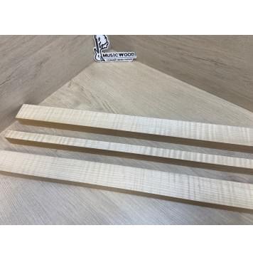 Клен Белый Явор, Волнистый заготовка грифа электрогитары Радиал АА Волна ААА 29х(45-19-45)х690 мм - из 3х частей-8