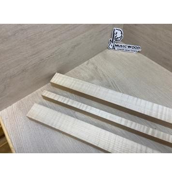 Клен Белый Явор, Волнистый заготовка грифа электрогитары Радиал АА Волна ААА 29х(45-19-45)х690 мм - из 3х частей-9