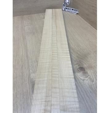 Клен Белый Явор, Волнистый заготовка грифа электрогитары Радиал АА Волна ААА 29х(45-19-45)х690 мм - из 3х частей-6