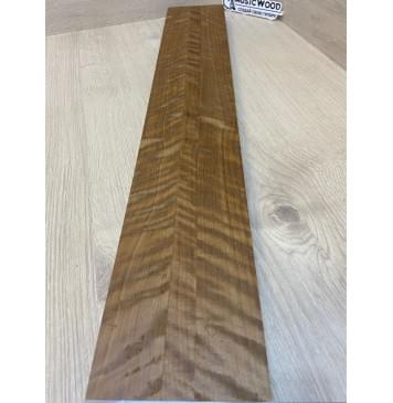 Берёза Пламенная Печёная 180гр заготовка грифа электрогитары Радиал АА Волна ААА 28х(42-18-42)х680 мм - из 3х частей-4