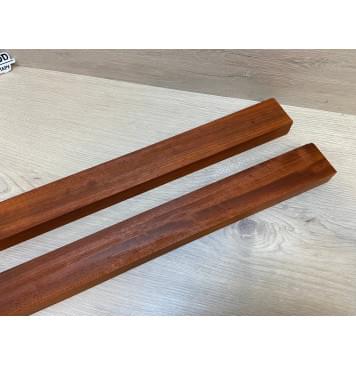 Падук заготовка для переклеенного грифа безголовой гитары Радиал АА 26х(48-48)х635 мм - из 2х частей-1