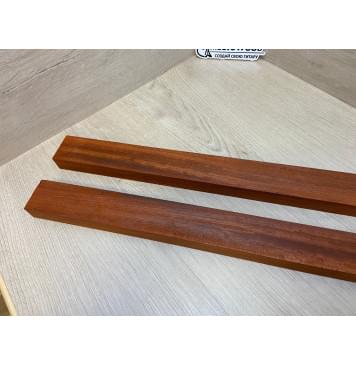 Падук заготовка для переклеенного грифа безголовой гитары Радиал АА 26х(48-48)х635 мм - из 2х частей-3