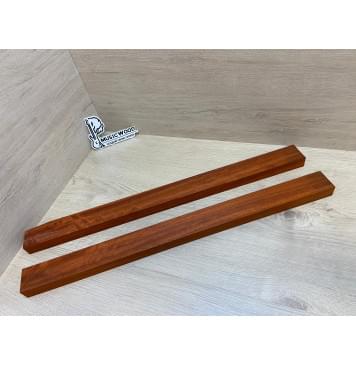 Падук заготовка для переклеенного грифа безголовой гитары Радиал АА 26х(48-48)х635 мм - из 2х частей-8