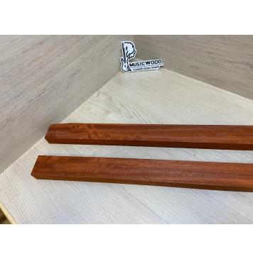 Падук заготовка для переклеенного грифа безголовой гитары Радиал АА 26х(48-48)х635 мм - из 2х частей-10
