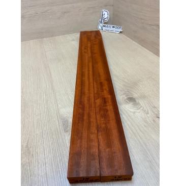 Падук заготовка для переклеенного грифа безголовой гитары Радиал АА 26х(48-48)х635 мм - из 2х частей-7