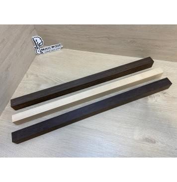 Венге/Клен Белый/Венге заготовка для переклеенного грифа безголовой гитары Радиал АА 36х(31-27-31)х605 мм - из 3х частей-0