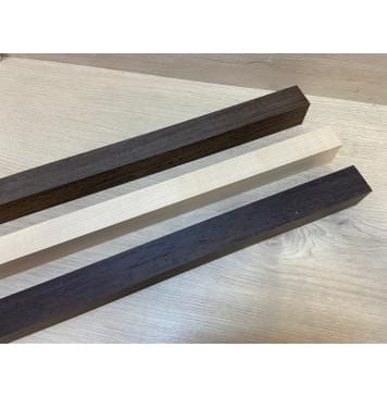 Венге/Клен Белый/Венге заготовка для переклеенного грифа безголовой гитары Радиал АА 36х(31-27-31)х605 мм - из 3х частей-7