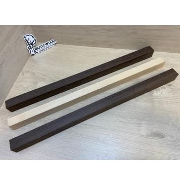 Венге/Клен Белый/Венге заготовка для переклеенного грифа безголовой гитары Радиал АА 36х(31-27-31)х605 мм - из 3х частей-10