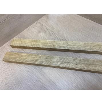 Корина Белая Волнистая заготовка для переклеенного грифа безголовой гитары Радиал АА Волна АА 24х(45-45)х635 мм - из 2х частей-9