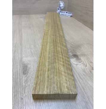 Корина Белая Волнистая заготовка для переклеенного грифа безголовой гитары Радиал АА Волна АА 24х(45-45)х635 мм - из 2х частей-4