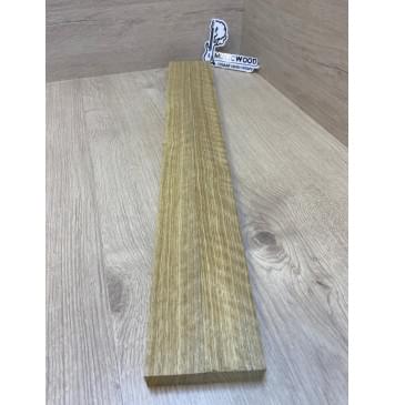 Корина Белая Волнистая заготовка для переклеенного грифа безголовой гитары Радиал АА Волна АА 24х(45-45)х635 мм - из 2х частей-6