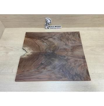 Орех Американский Волнистый заготовка на топ Смешанный АА Волна АА 10х184х420 мм - 2 шт. (книжкой) АКЦИЯ-3