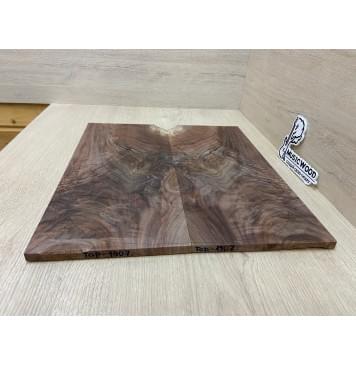 Орех Американский Волнистый заготовка на топ Смешанный АА Волна АА 10х184х420 мм - 2 шт. (книжкой) АКЦИЯ-8