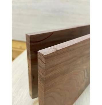 Орех Американский Волнистый заготовка на топ Смешанный АА Волна АА 10х184х420 мм - 2 шт. (книжкой) АКЦИЯ-2