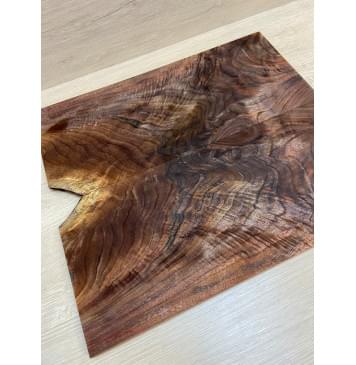 Орех Американский Волнистый заготовка на топ Смешанный АА Волна АА 10х184х420 мм - 2 шт. (книжкой) АКЦИЯ-15