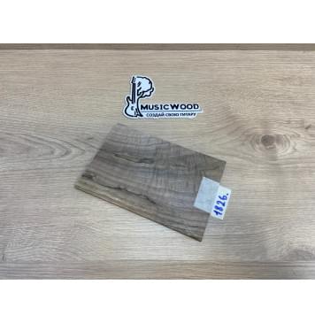 Орех Грецкий Волнистый Заболонь заготовка накладки на головку грифа Смешанный ААА Волна АА 6х124х190-180 мм-1