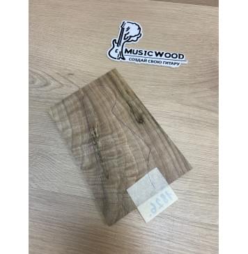 Орех Грецкий Волнистый Заболонь заготовка накладки на головку грифа Смешанный ААА Волна АА 6х124х190-180 мм-0