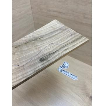 Орех Грецкий Волнистый Заболонь заготовка накладки на головку грифа Смешанный ААА Волна АА 6х124х190-180 мм-2