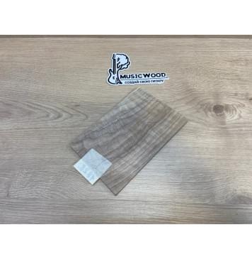 Орех Грецкий Волнистый Заболонь заготовка накладки на головку грифа Смешанный ААА Волна АА 9х125х190-180 мм-2