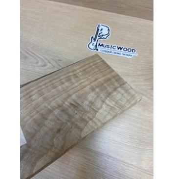 Орех Грецкий Волнистый Заболонь заготовка накладки на головку грифа Смешанный ААА Волна АА 9х125х190-180 мм-3