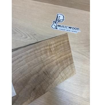 Орех Грецкий Волнистый Заболонь заготовка накладки на головку грифа Смешанный ААА Волна АА 9х125х190-180 мм-5