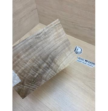 Орех Грецкий Волнистый Заболонь заготовка накладки на головку грифа Смешанный ААА Волна АА 7х124х190-180 мм-6