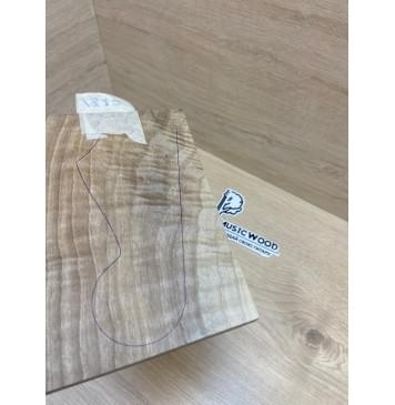 Орех Грецкий Волнистый Заболонь заготовка накладки на головку грифа Смешанный ААА Волна АА 7х124х190-180 мм-4