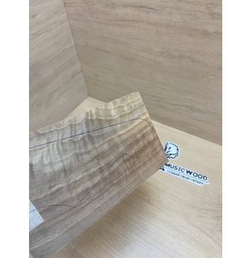 Орех Грецкий Волнистый Заболонь заготовка накладки на головку грифа Смешанный ААА Волна АА 6х125-110х190-180 мм-2