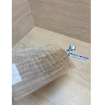 Орех Грецкий Волнистый Заболонь заготовка накладки на головку грифа Смешанный ААА Волна АА 7х125-96х190-185 мм-1