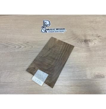 Орех Грецкий Волнистый заготовка накладки на головку грифа Смешанный ААА Волна АА 6х127-123х200 мм-1