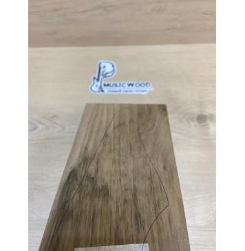 Орех Грецкий Заболонь заготовка накладки на головку грифа Смешанный ААА 6.5х107-97х200 мм-2