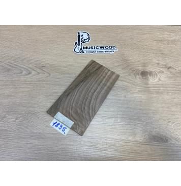 Орех Грецкий Волнистый Заболонь заготовка накладки на головку грифа Смешанный ААА Волна АА 6х102-94х185 мм-0