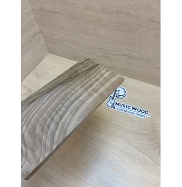 Орех Грецкий Волнистый Заболонь заготовка накладки на головку грифа Смешанный ААА Волна АА 6х102-94х185 мм-3